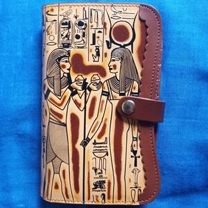Ancient Egyptian print wallet